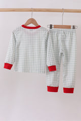 Sage gingham pajama set