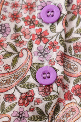 Purple floral ruffle bloomer set
