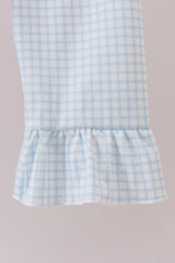 Pink animal smocked ruffle pants set
