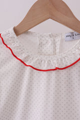 Bee mine applique ruffle pants set