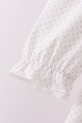 Bee mine applique ruffle pants set