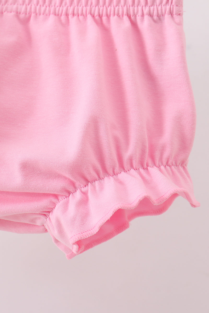 Green golf cart embroidery bloomer set