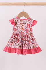 Pink cowgirl bamboo bubble