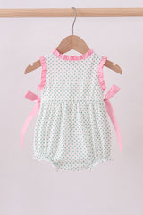 Green clover golf cart applique ruffle bubble