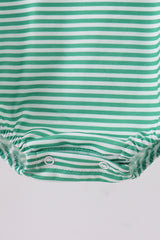 Green stripe clover golf cart applique bubble