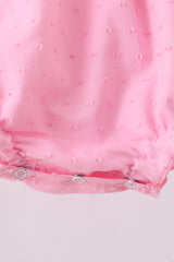 Pink strawberry swiss dot bubble