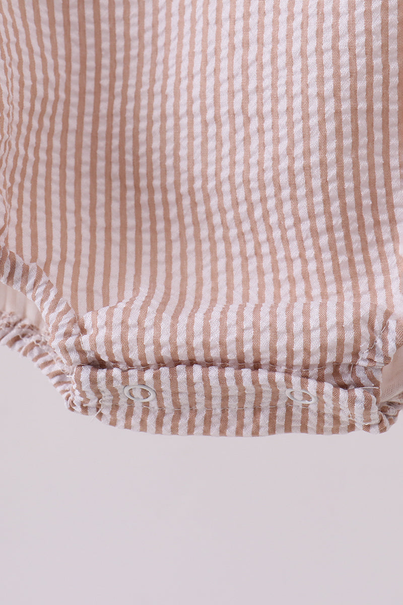 Stripe seersucker Game Day Sports embroidery bubble