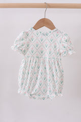 Bunny bow smocked bubble