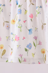 Pink duck smocked bloomer set