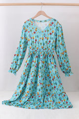 Mint Dr. Seuss print women dress