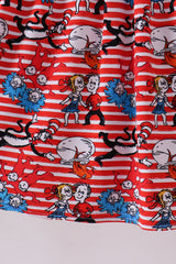 Red Dr. Seuss bamboo dress