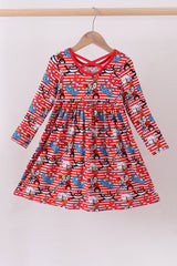 Red Dr. Seuss bamboo dress