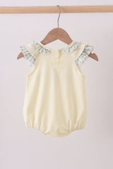 Green cross embroidery ruffle bubble