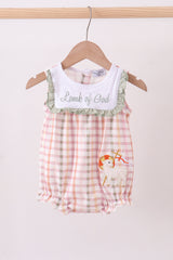Lawb of god applique plaid bubble