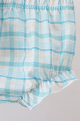 Blue he is risen embroidery bloomer set