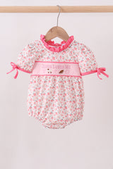 Pink jesus loves me embroidery bubble