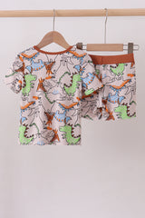 Dinosaur bamboo pajama set