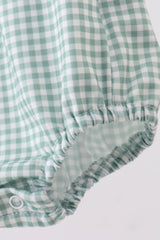 Bunny embroidery gingham bubble