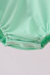 Green camper embroidery ruffle bubble