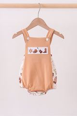 Brown Western Embroidered Bubble