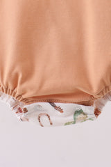 Brown Western Embroidered Bubble