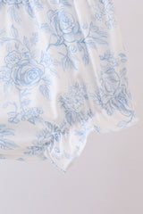 Blue Whale Applique Bloomer Set