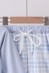 Blue whale applique 2pc swimsuit