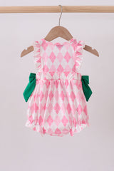 Green golf embroidery ruffle bubble