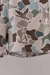 Camouflage duck print bamboo pajama set