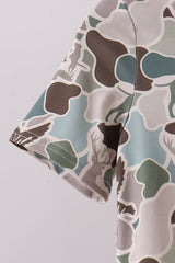 Camouflage duck print bamboo pajama set