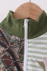 Camouflage duck embroidery pullover