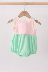 Color block ruffle bubble