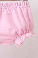 Pink lollipop embroidery bloomer set