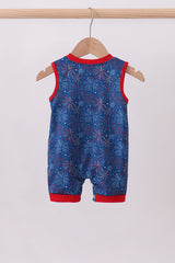 Navy fireworks romper