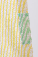 Blue&yellow stripe seersucker jonjon