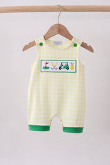 Yellow golf smocked gingham jonjon