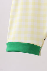 Yellow golf smocked gingham jonjon