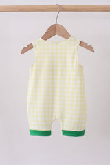 Yellow golf smocked gingham jonjon