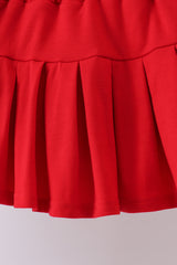 Blue fireworks embroidery skort set