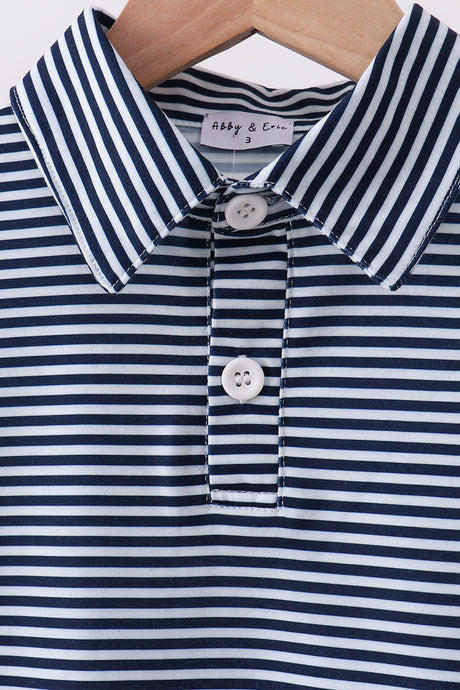 Navy button down shirt