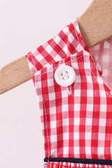 Red flag smocked gingham jonjon