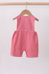 Red flag smocked gingham jonjon