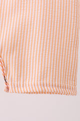 Orange stripe seersucker animal smocked jonjon