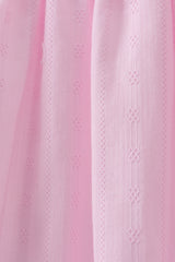 Pink bow smocked ruffle dress