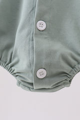 Sage pocket button down bubble