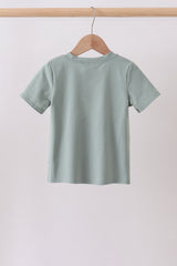 Sage starfish shell embroidery top