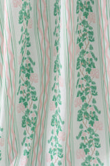 Green floral stripe dress (length 41.33in)