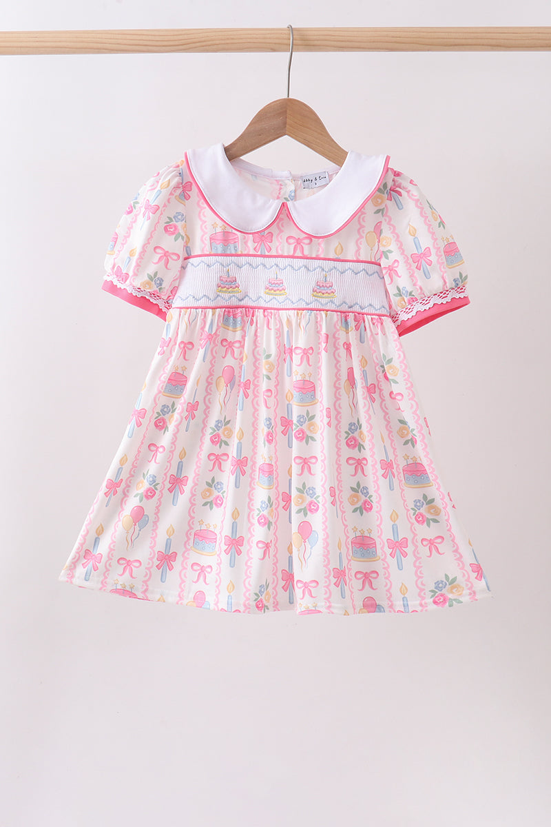 Pink birthday cake smocked dress Honeydew USA Pink birthday cake smocked dress Honeydew USA