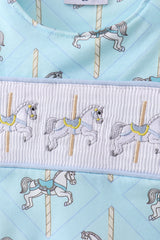 Blue carousel smocked jonjon