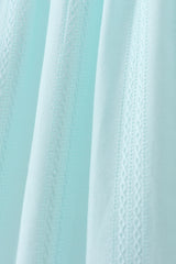 Blue starfish smocked jacquard ruffle dress